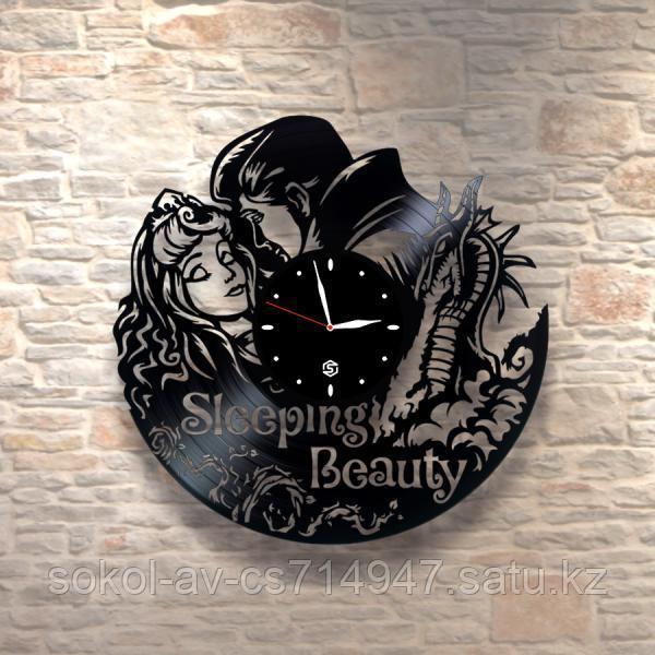 Настенные часы пластинки, Sleeping Beauty Спящая красавица, детям в детскую комнату 0309