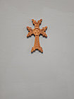 Панно крест резной настенный из дерева Армянский с церковью, светлый, 12 х 19.1 см, фото 3
