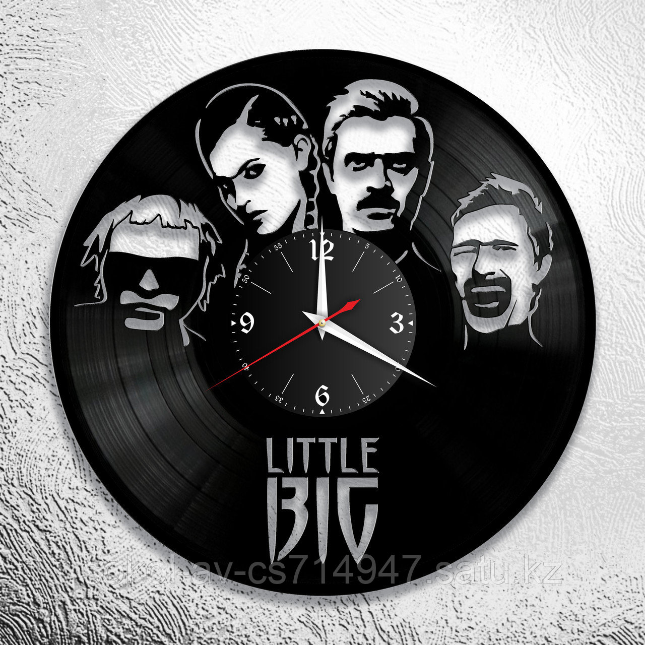 Настенные часы из пластинки, группа Little Big, подарок фанатам, любителям, 0568