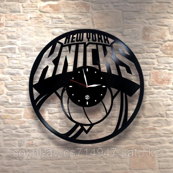 Настенные часы из пластинки, NY Knicks, подарок фанатам, любителям баскетбола, 0282