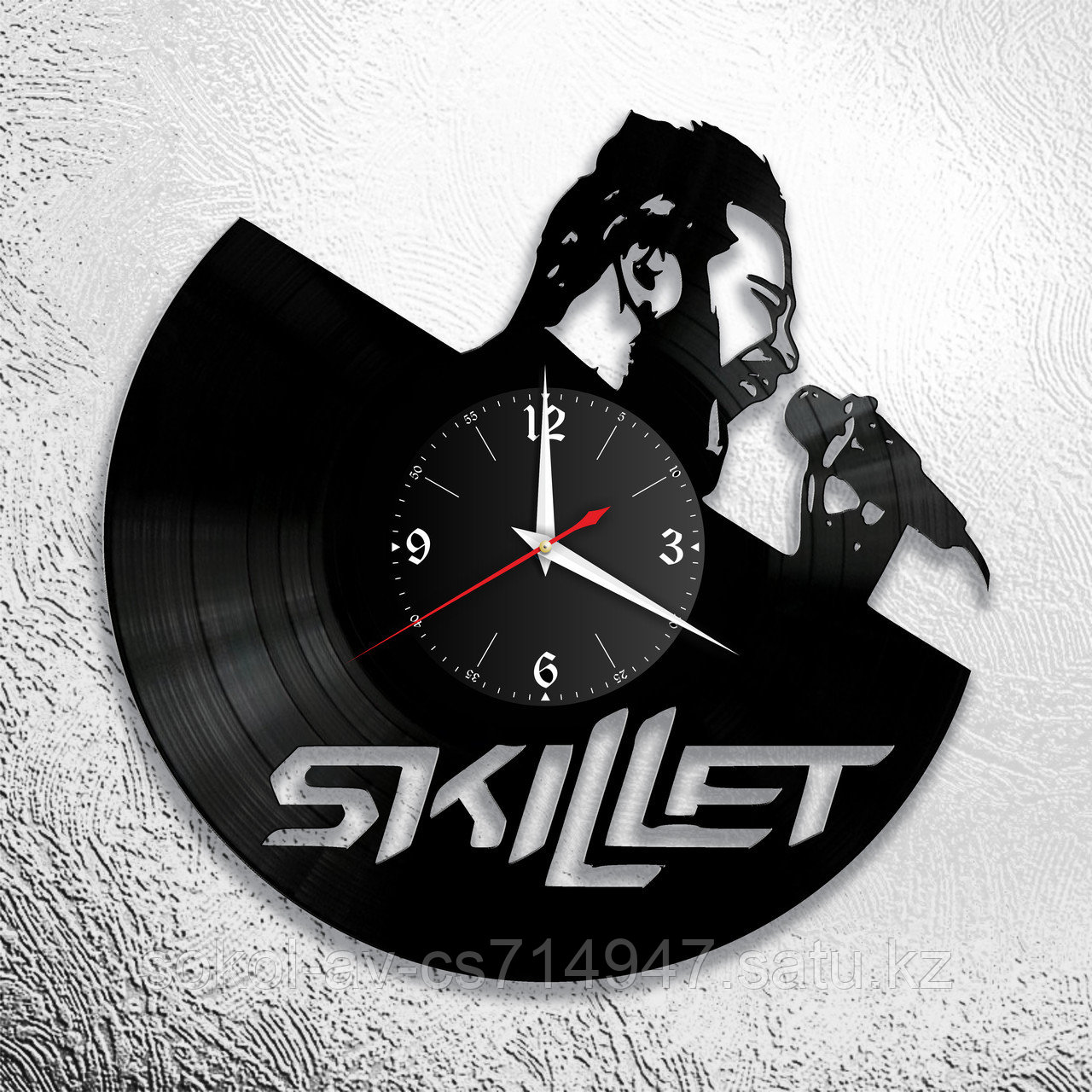 Настенные часы из пластинки, группа Skillet, подарок фанатам, любителям, 0721