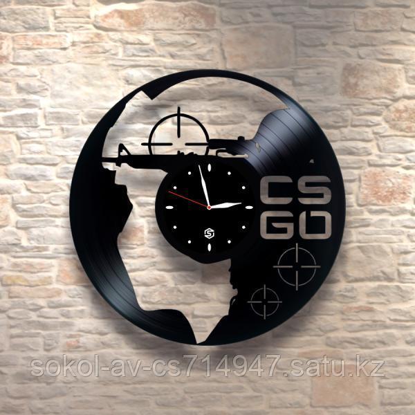 Настенные часы из пластинки, Counter Strike CS GO, подарок фанатам, любителям