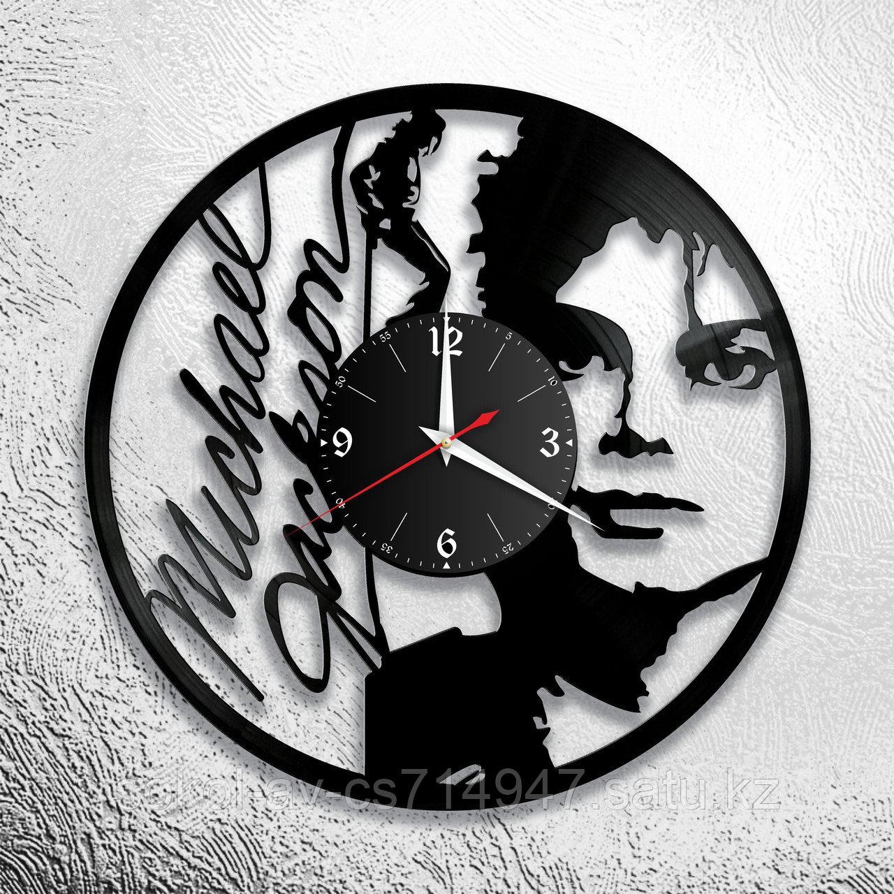 Настенные часы из пластинки, Майкл Джексон Michael Jackson, подарок фанатам, любителям, 0780
