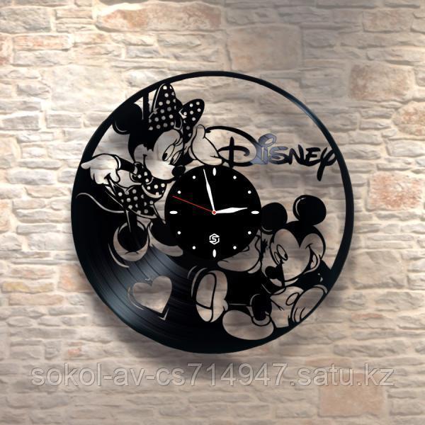 Настенные часы из пластинки Микки Маус Mickey Mouse, детям в детскую комнату, 0092