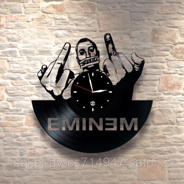 Настенные часы из пластинки, Eminem Эминем, подарок фанатам, любителям, 0218