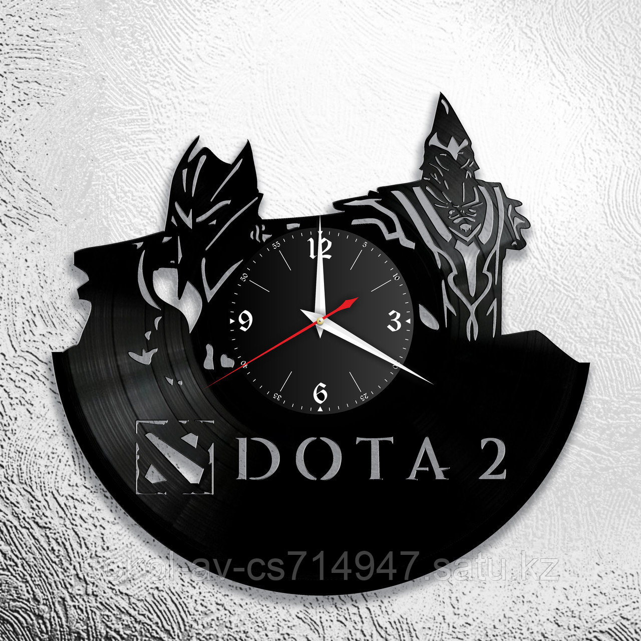 Настенные часы из пластинки игра Дота Dota 2, подарок фанатам, любителям, 1026