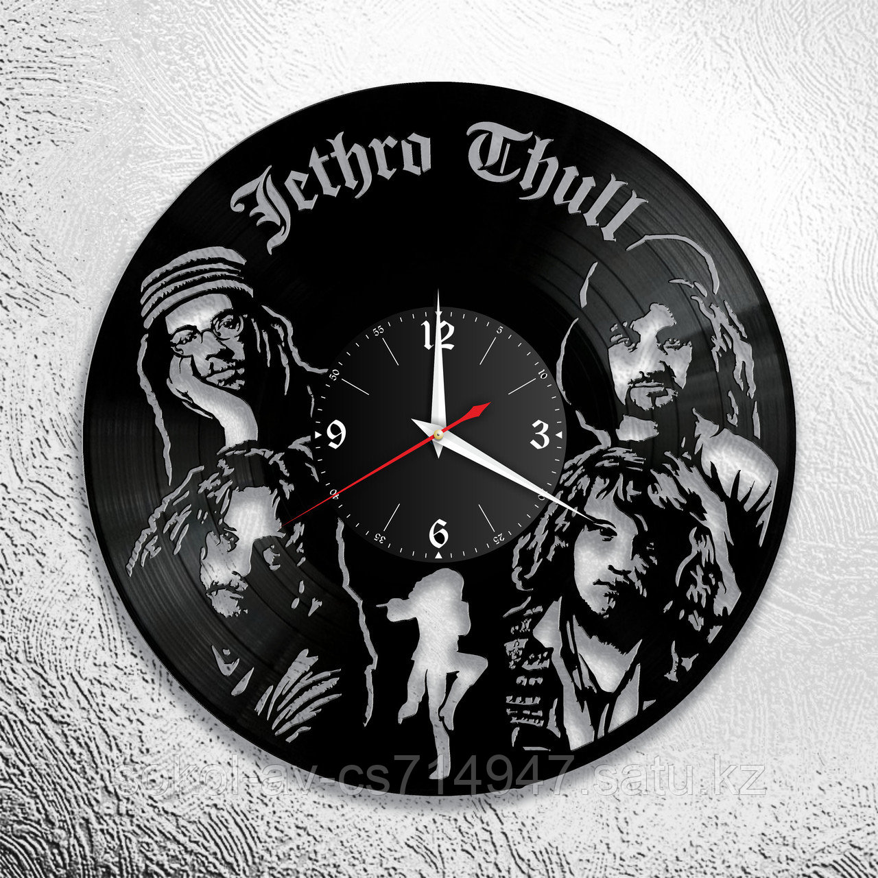 Настенные часы из пластинки, группа Jethro Tull, подарок фанатам, любителям, 0669