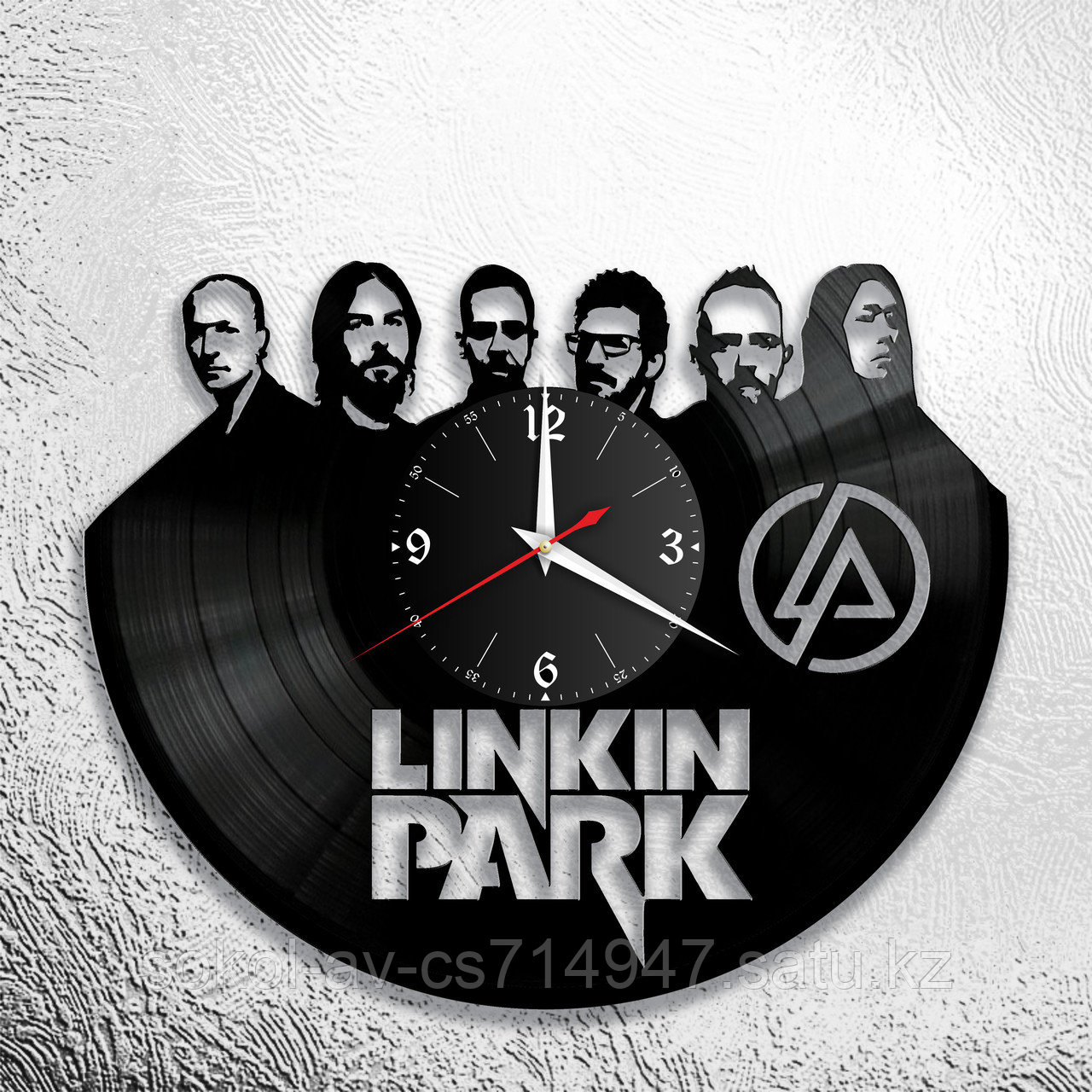 Настенные часы из пластинки, группа Linkin Park, подарок фанатам, любителям, 0678