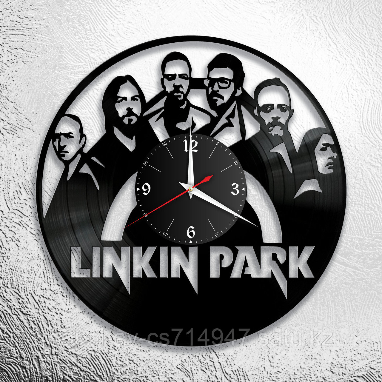 Настенные часы из пластинки, группа Linkin Park, подарок фанатам, любителям, 0679