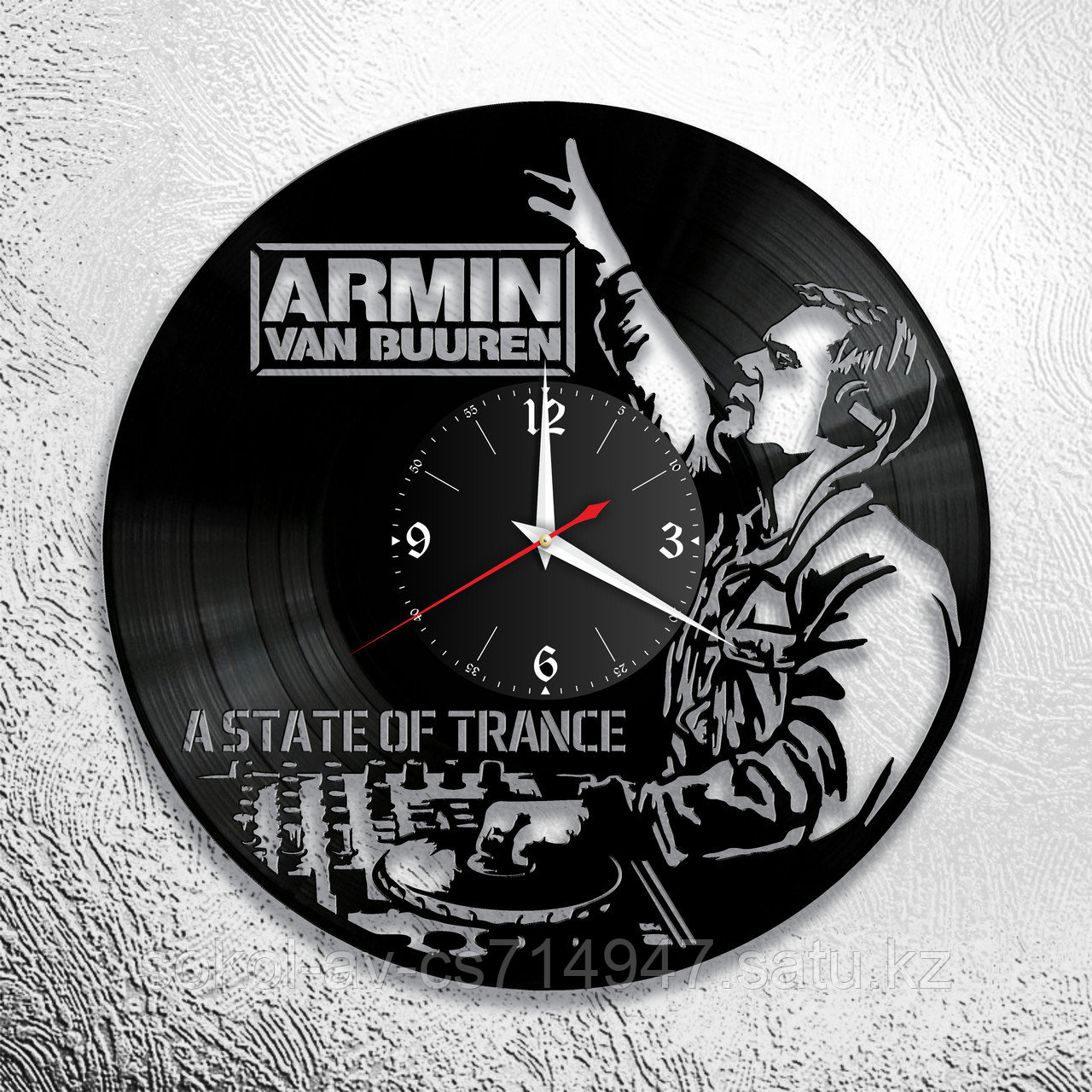 Настенные часы из пластинки, Armin van Buuren Армин ван Бюрен, подарок фанатам, любителям, 0772