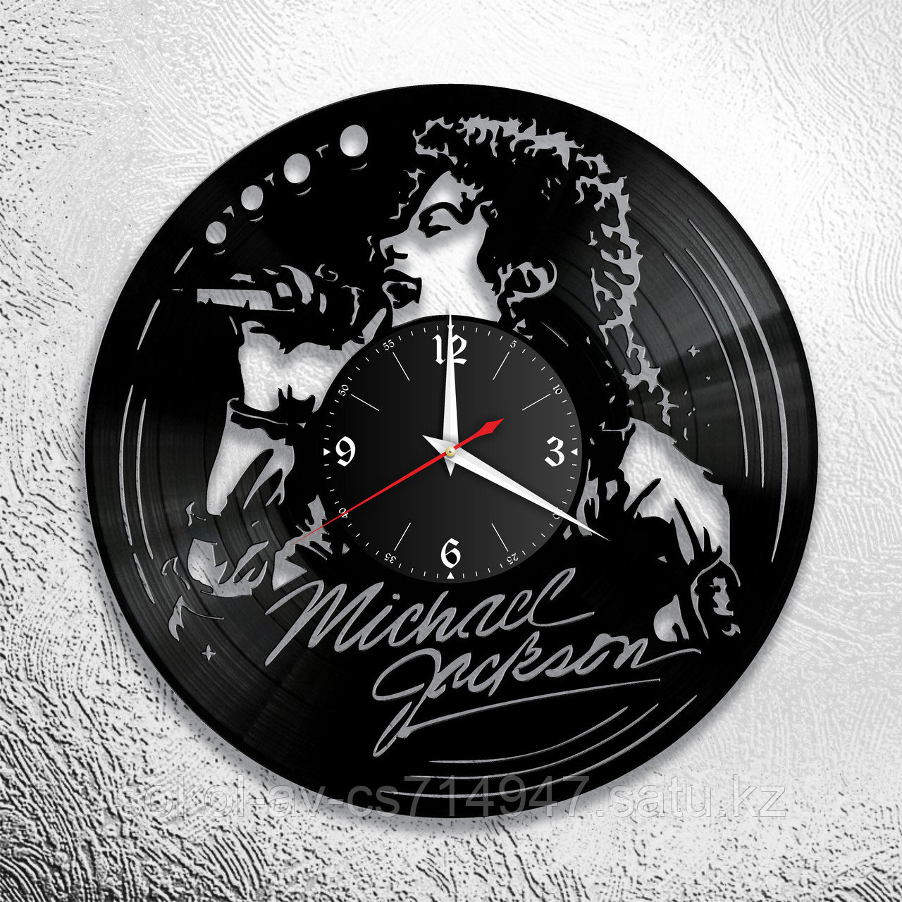 Настенные часы из пластинки, Майкл Джексон Michael Jackson, подарок фанатам, любителям, 0776