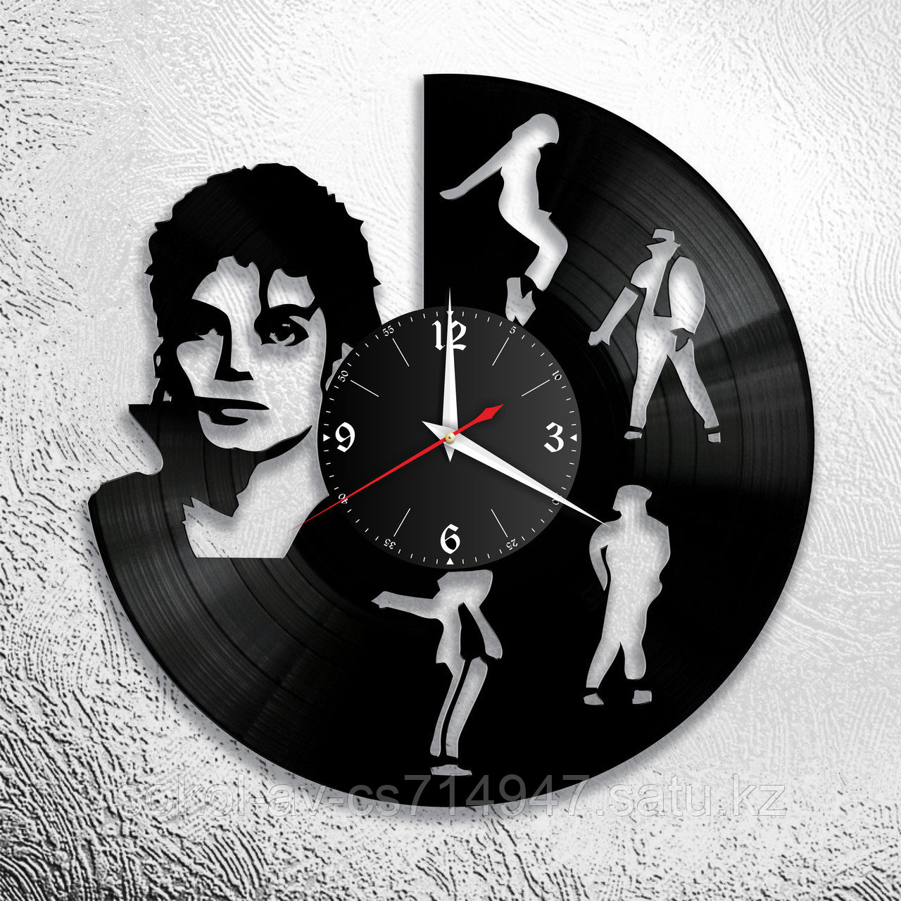 Настенные часы из пластинки, Майкл Джексон Michael Jackson, подарок фанатам, любителям, 0777