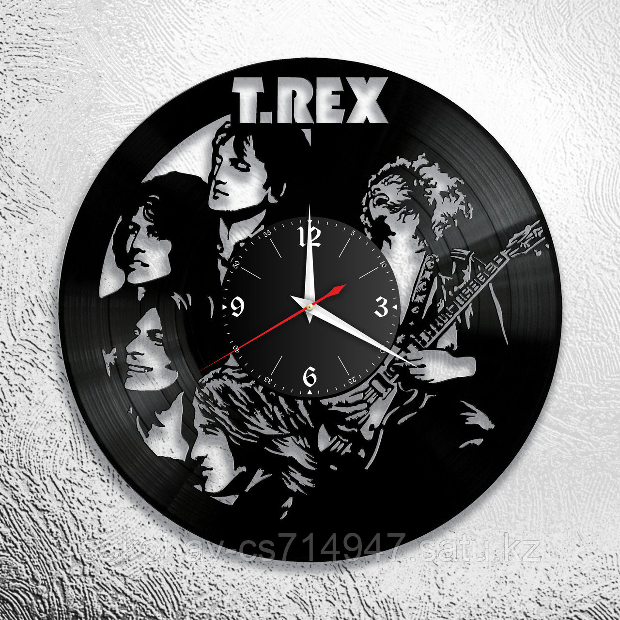 Настенные часы из пластинки, группа T. Rex, подарок фанатам, любителям, 1216