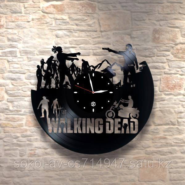 Настенные часы пластинки, Walking Dead Ходячие мертвецы, подарок фанатам, любителям, 0335