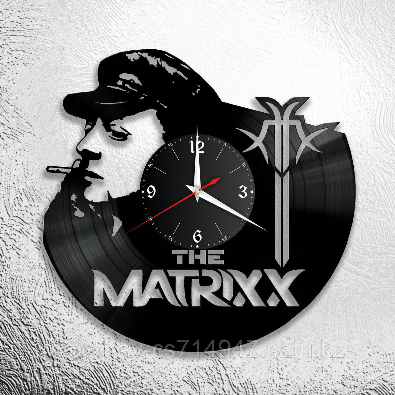 Настенные часы из пластинки, группа The Matrixx Матрица, подарок фанатам, любителям, 0574