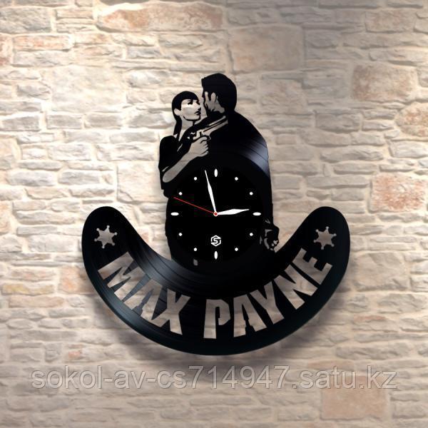 Настенные часы из пластинки, Max Payne, подарок фанатам, любителям, 0258