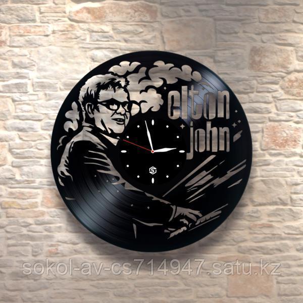 Настенные часы из пластинки, Elton John, подарок фанатам, любителям, 0214
