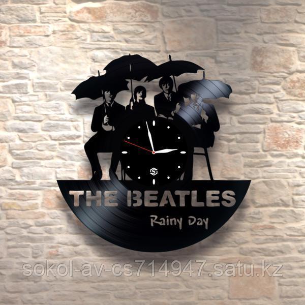 Настенные часы из пластинки, The Beatles Битлз, подарок фанатам, любителям, 0316