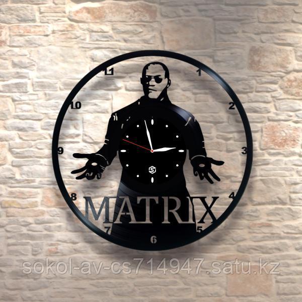 Настенные часы из пластинки, Matrix Матрица, подарок фанатам, любителям, 0257