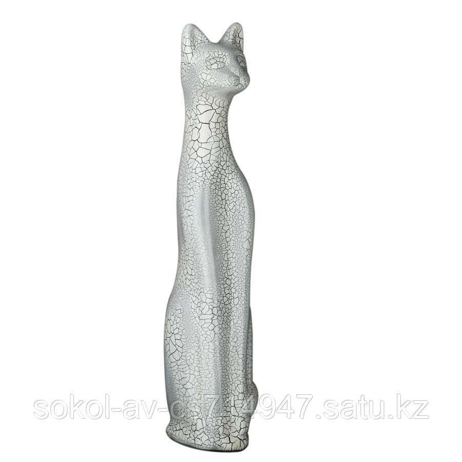 Копилка / статуэтка керамическая кошка / кот, белый