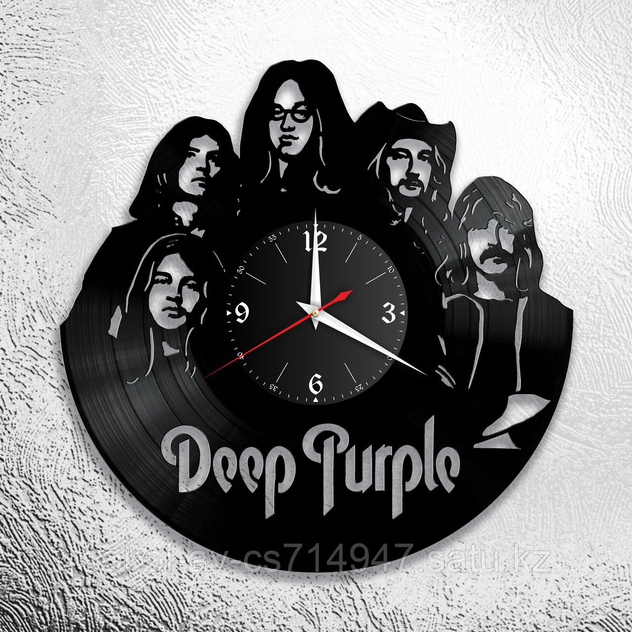 Настенные часы из пластинки, Deep Purple, подарок фанатам, любителям, 0657