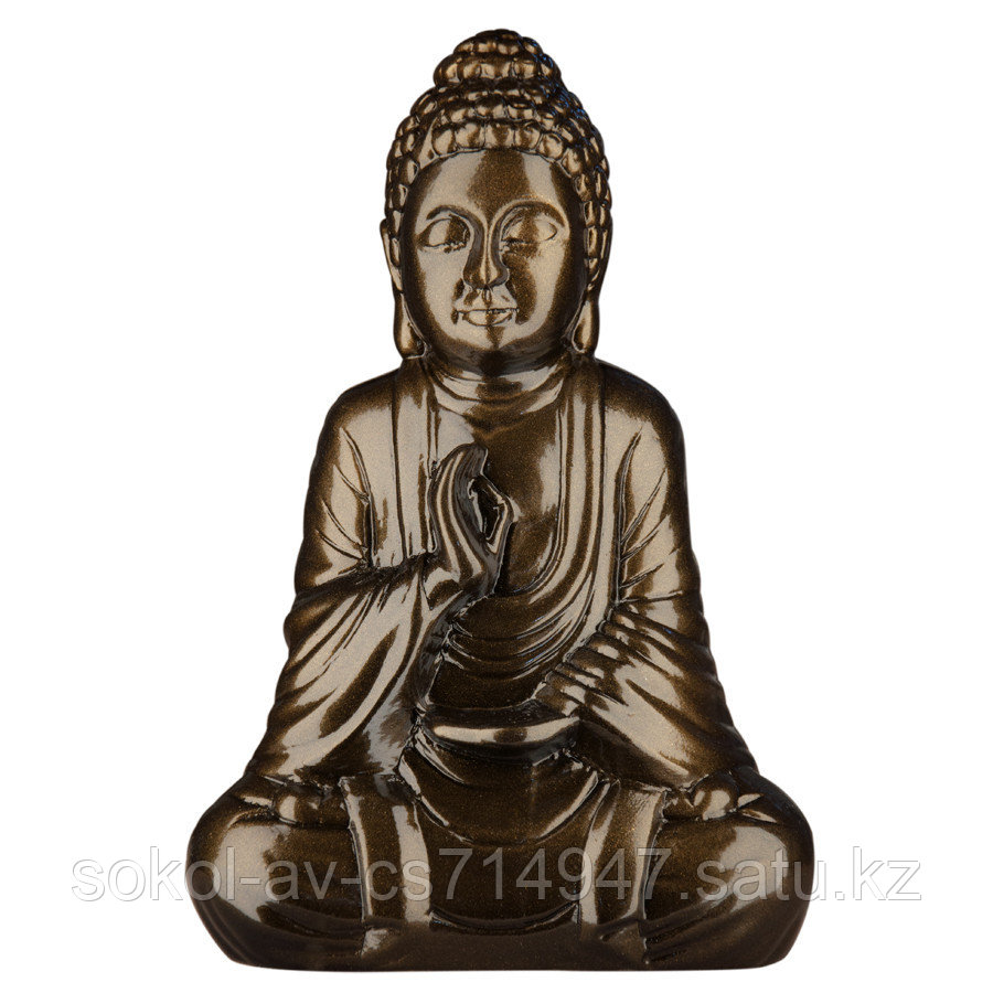 Статуэтка Будда The Buddha, подарок буддисту, керамика, 26*17*9,5 см, черный