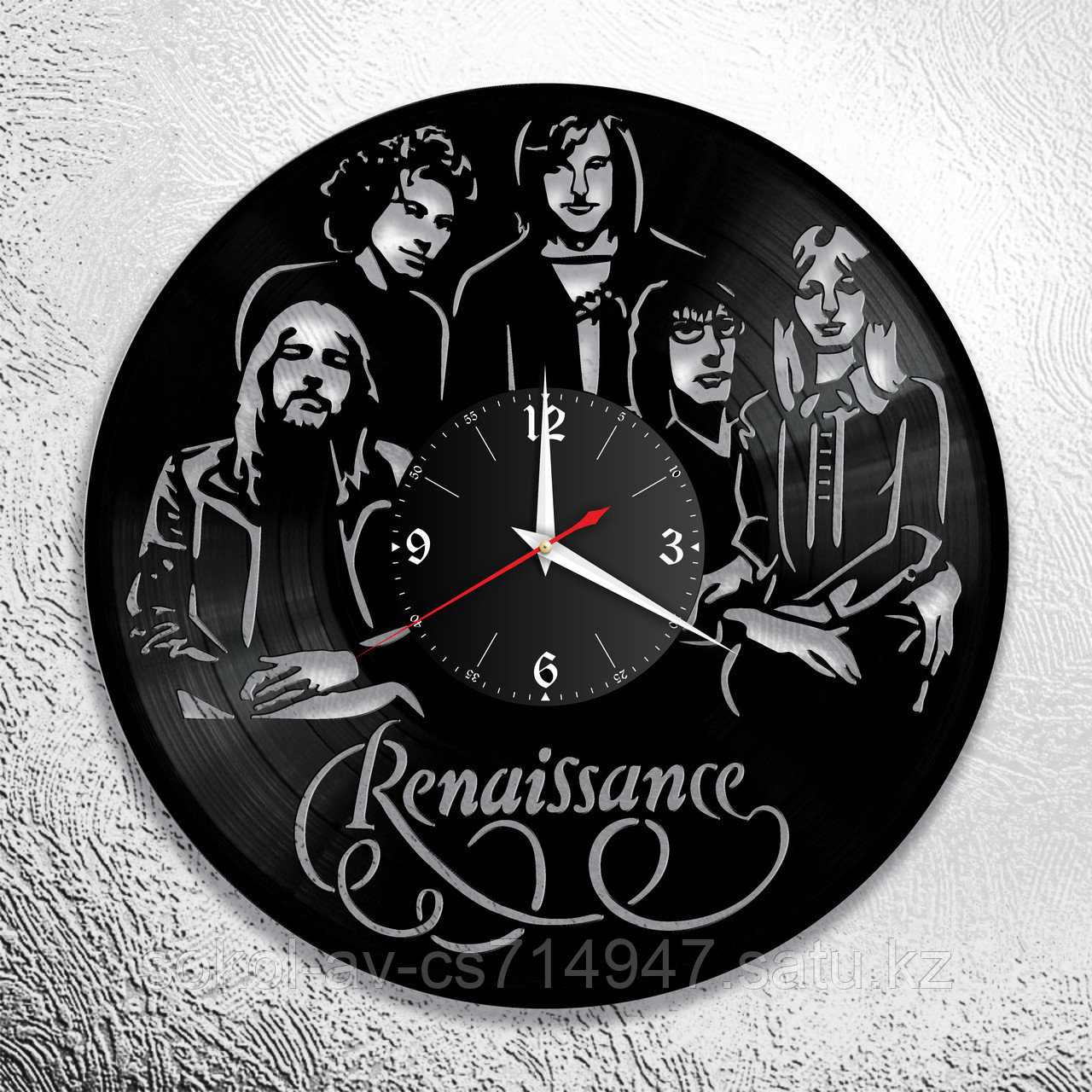 Настенные часы из пластинки, группа Renaissance, подарок фанатам, любителям, 0715
