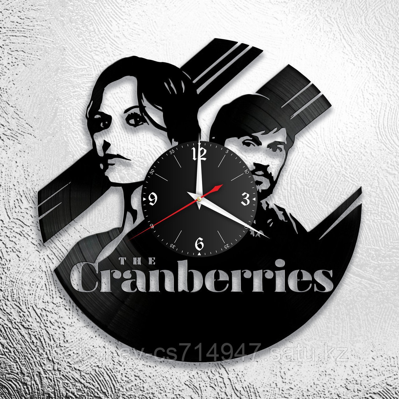 Настенные часы из пластинки, группа The Cranberries, подарок фанатам, любителям, 0729