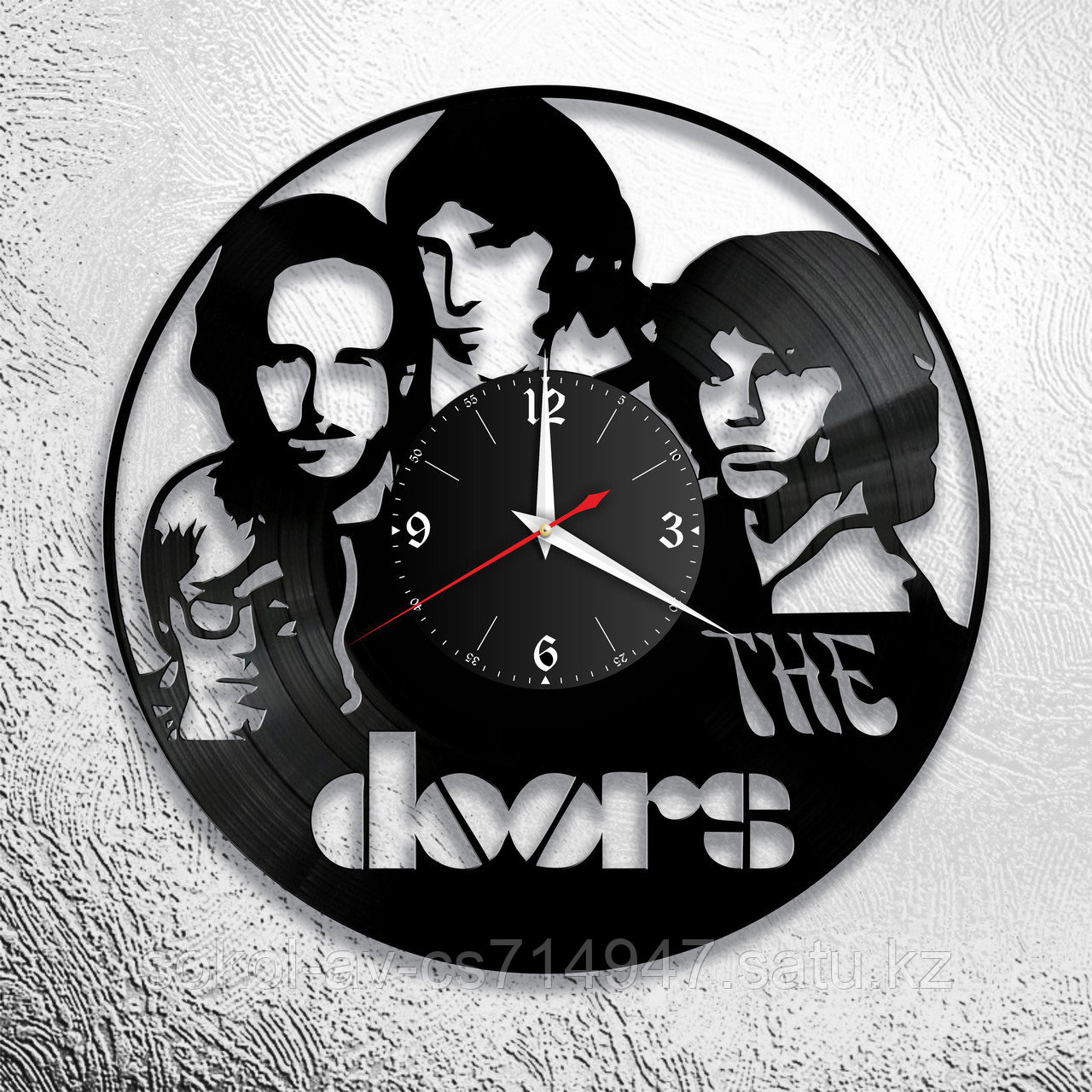 Настенные часы из пластинки, группа The Doors, подарок фанатам, любителям, 0730