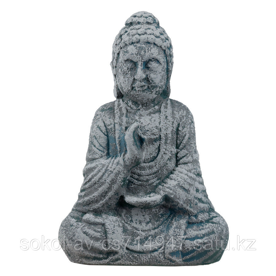 Статуэтка Будда The Buddha, подарок буддисту, керамика, 26*17*9,5 см, серый