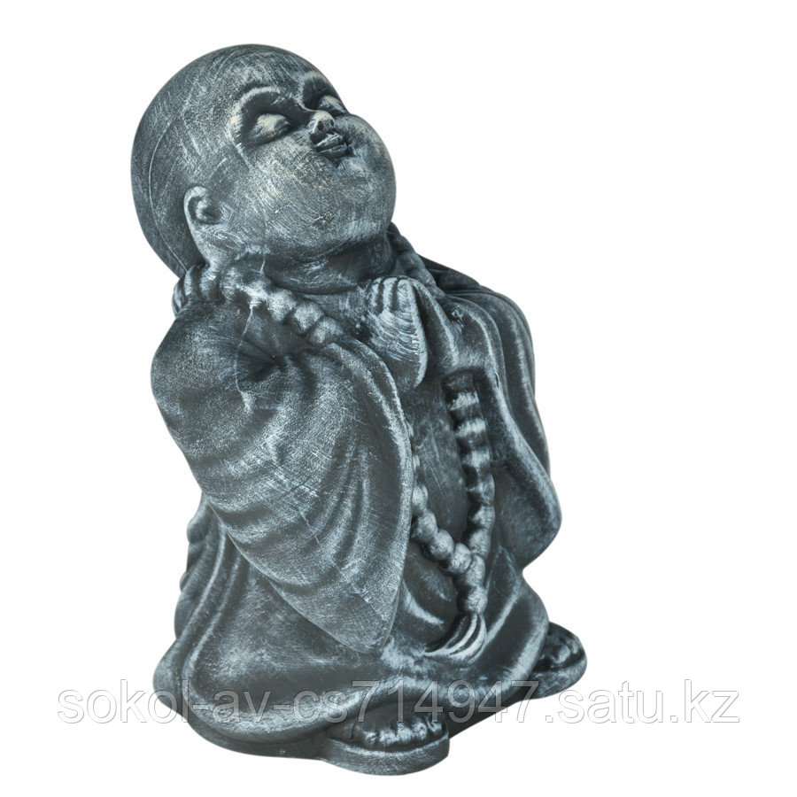 Статуэтка Буддист The Buddha, подарок буддисту, керамика, 24*16*15 см, серый