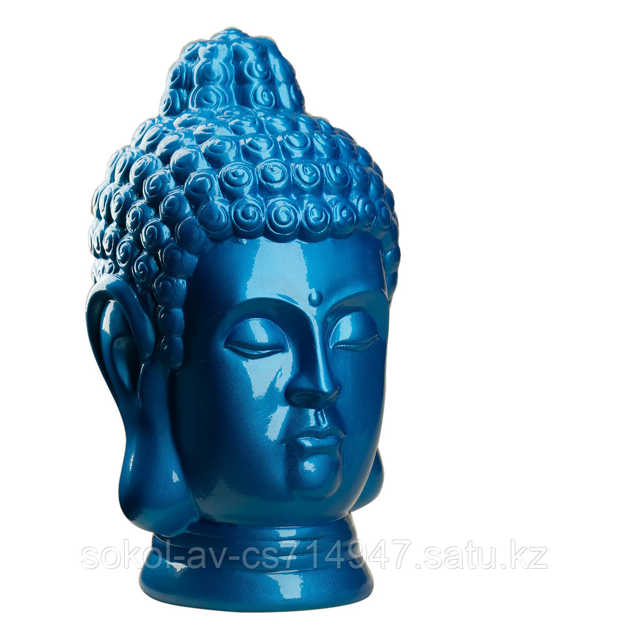Статуэтка Будда The Buddha, подарок буддисту, керамика, 31*19*19 см, синий