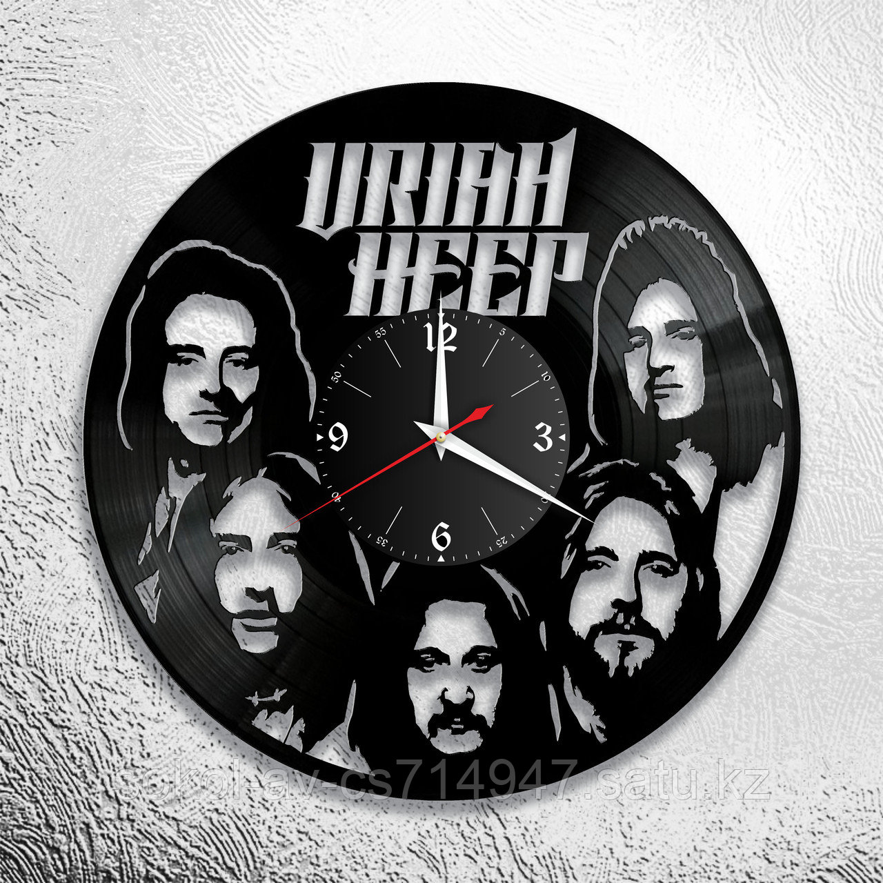 Настенные часы из пластинки, группа Uriah Heep, подарок фанатам, любителям, 0732