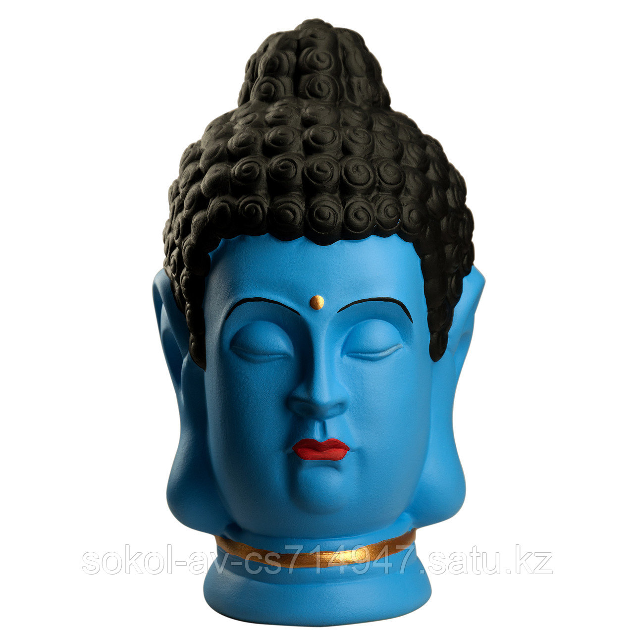 Статуэтка Будда The Buddha, подарок буддисту, керамика, 31*19*19 см, голубой