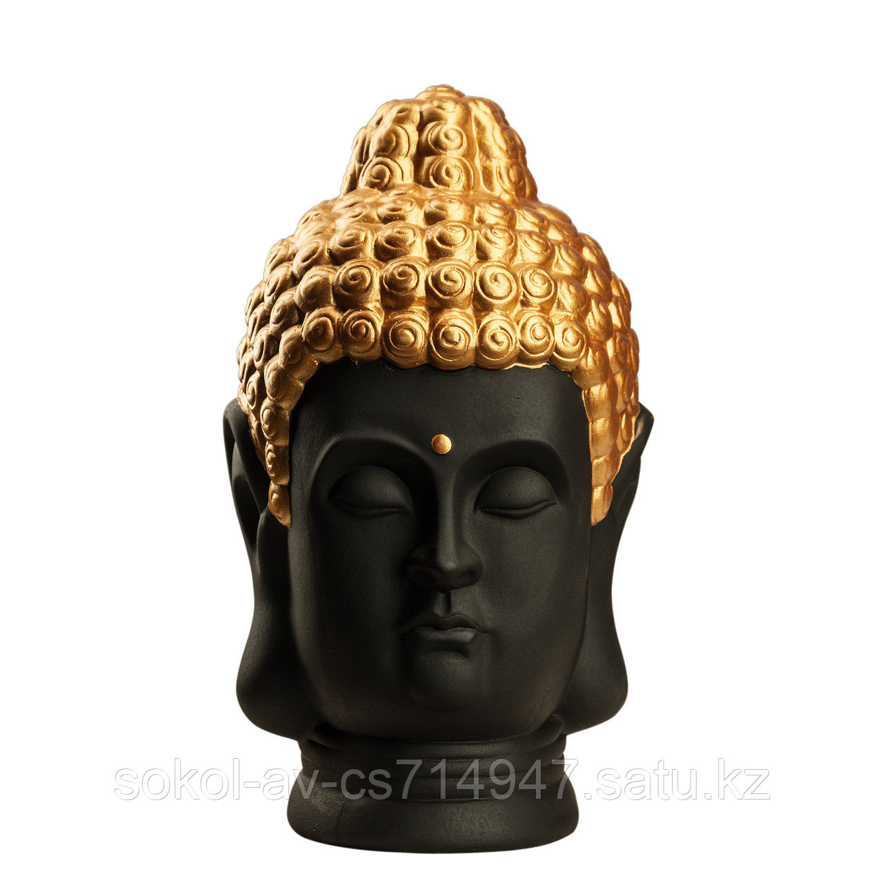 Статуэтка Будда The Buddha, подарок буддисту, керамика, 31*19*19 см, черный
