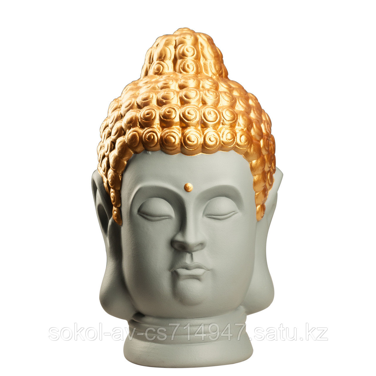 Статуэтка Будда The Buddha, подарок буддисту, керамика, 31*19*19 см, серый