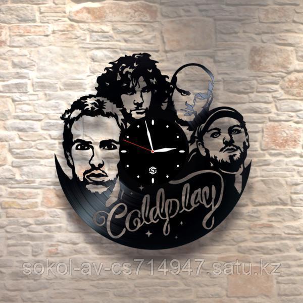 Настенные часы из пластинки, Coldplay, подарок фанатам, любителям, 0211