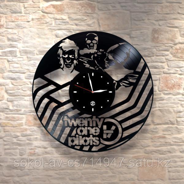 Настенные часы из пластинки, twenty one pilots, подарок фанатам, любителям, 0329