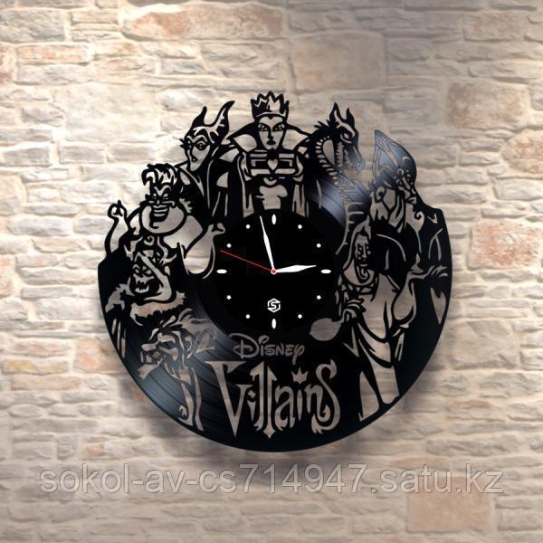 Настенные часы из пластинки, villains Злодеи, подарок фанатам, любителям, 0333