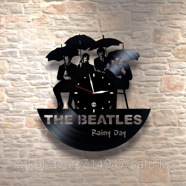 Настенные часы из пластинки, the Beatles, подарок фанатам, любителям, 0317