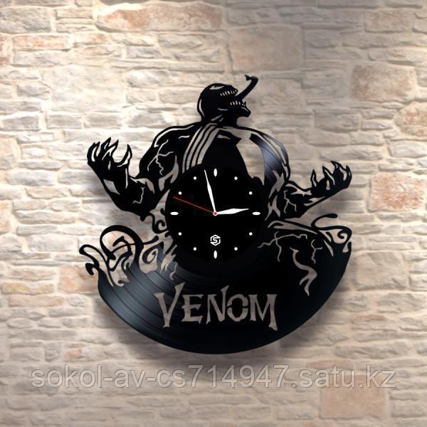 Настенные часы из пластинки, фильм Venom Веном, подарок фанатам, любителям, 0473