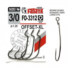 Офсетный крючок Fanatik FO-3312-XL №3/0