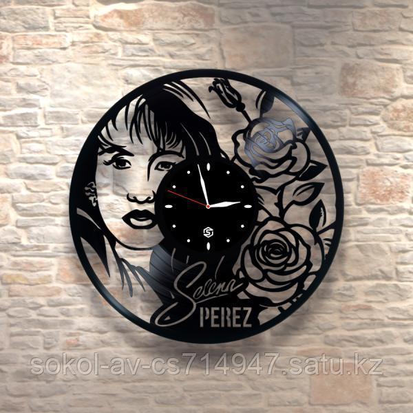 Настенные часы из пластинки, Selena Perez, подарок фанатам, любителям, 0304