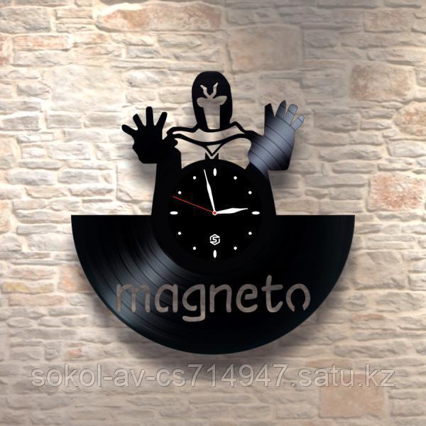 Настенные часы из пластинки, Magneto Люди Икс, подарок фанатам, любителям, 0256