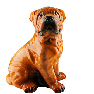 Копилка / статуэтка, керамическая собака Шарпей, 31*24*19 см