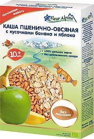 Каша Пшенично-Овсянная с кусочками банана и яблока Fleur Alpine с 10 мес