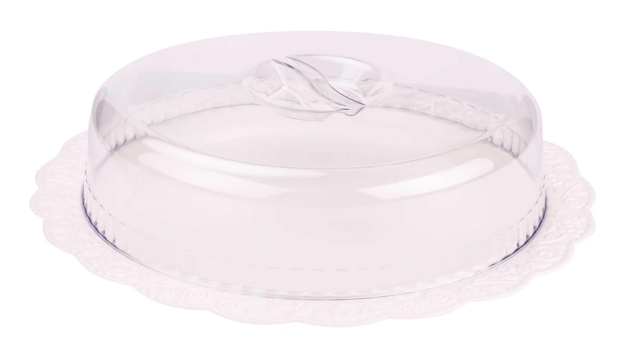 Блюдо "Нежность" с крышкой Альтернатива Пласт, фото 1