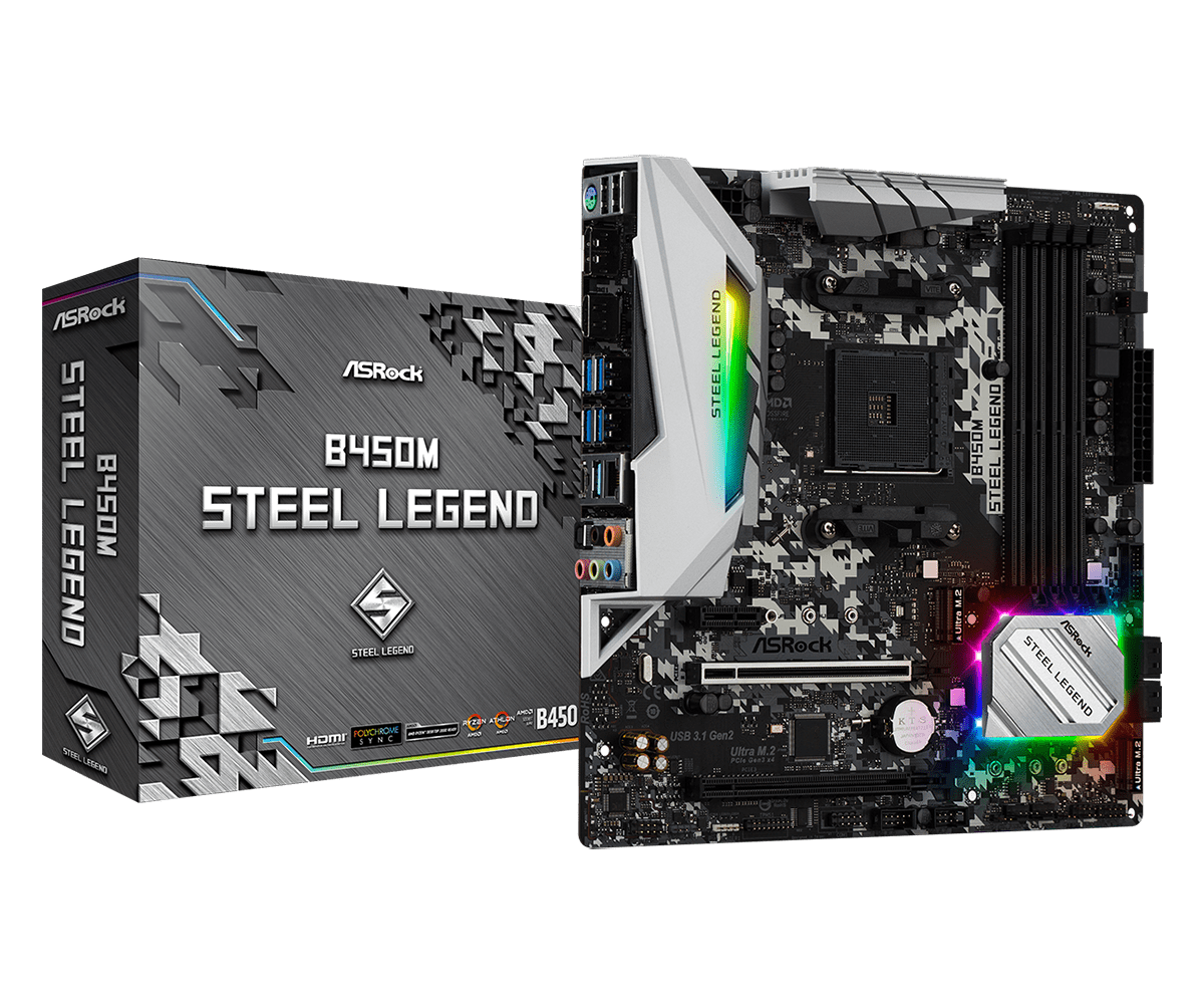 Материнская плата ASRock B450M STEEL LEGEND