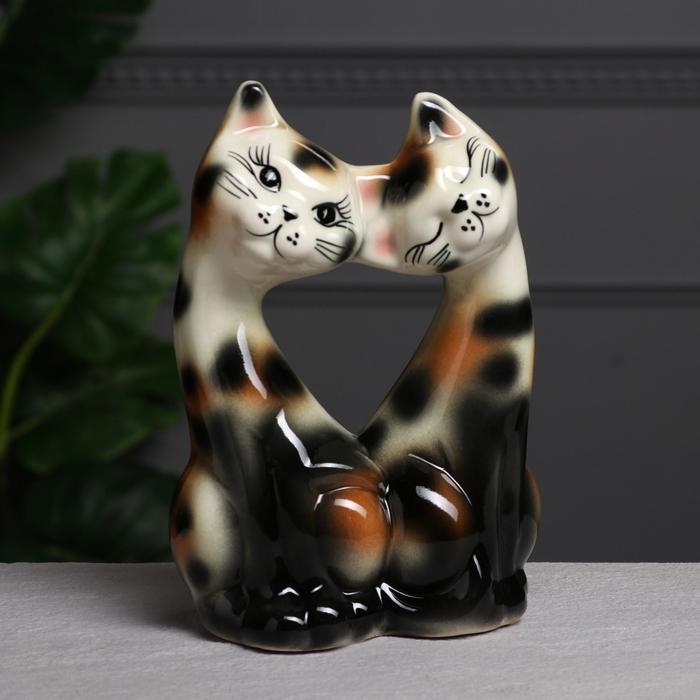 Сувенир "Коты в форме сердца", глянец, 24 см, микс