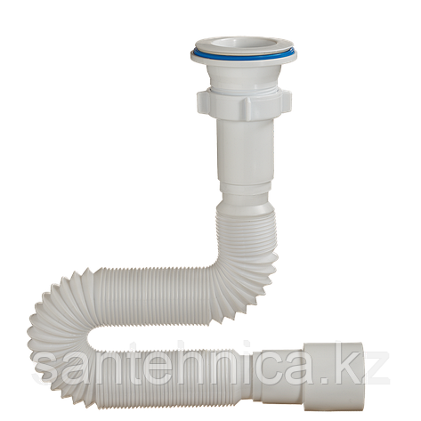 Сифон гофрированный с пластик.выпуском 1 1/2"х40/50 L=470-1250 мм A-7013 Орио, фото 2